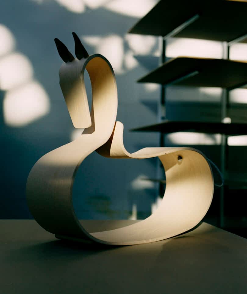 wood rocking horse