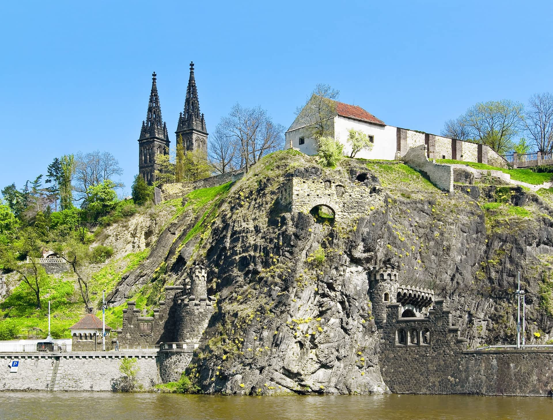 Vyšehrad fort, Prague, Czech Republic The ramparts of Vyšehrad fort, Prague, Czech Republic